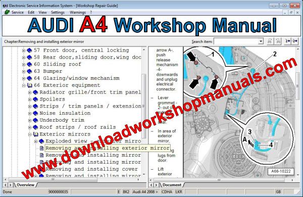 audi a4 workshop manual